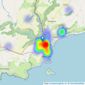 Seasons Estate Agents Ltd - East Looe listings heatmap