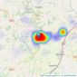 Seddons - Tiverton listings heatmap