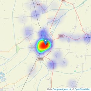 Sedge Ltd - Spalding listings heatmap