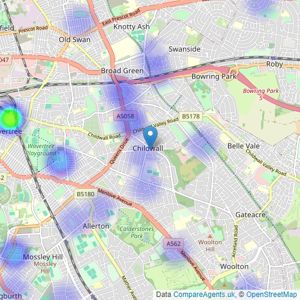 Sellect Homes - Liverpool listings heatmap