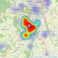 Severn Estates - Stourport-On-Severn listings heatmap