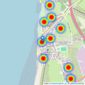 Severnside Estate Agents Ltd - Bristol listings heatmap