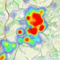 Seymours Estate Agents - Godalming listings heatmap