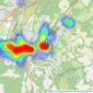 Seymours Estate Agents - Haslemere listings heatmap