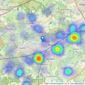 Seymours Prestige Homes - Covering Surrey listings heatmap