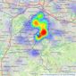 Shanta Residential - Glasgow listings heatmap