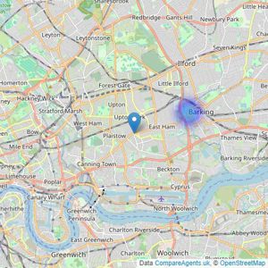 Shared Ownership Sales - London listings heatmap