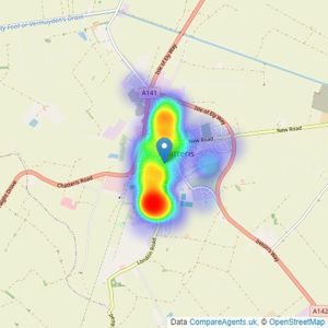 Sharman Quinney - Chatteris listings heatmap