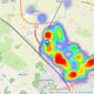 Sharman Quinney - Werrington listings heatmap