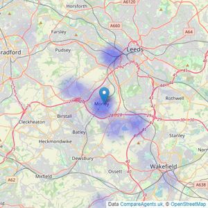 Shaun Mellor Property - Morley listings heatmap