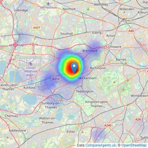 Shaw & Co - Whitton listings heatmap