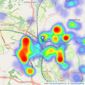 Shaw's and Company - Kidsgrove listings heatmap