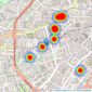 Sheffield City Living - Sheffield listings heatmap