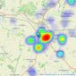 Sheldon Bosley Knight - Evesham listings heatmap