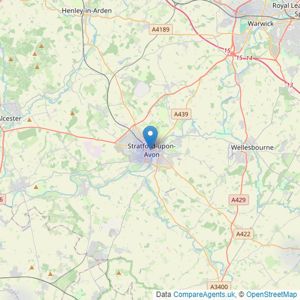 Sheldon Bosley Knight - Land & New Homes, Warwickshire listings heatmap