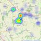 Sheldon Bosley Knight - Pershore listings heatmap