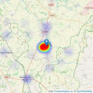 Sheldon Bosley Knight - Shipston-On-Stour listings heatmap