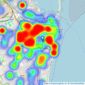 Shepherd Sharpe - Penarth listings heatmap