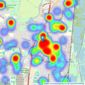 Shepherds Estate Agents - Cheshunt listings heatmap