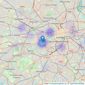 Sherwoods International Properties Limited - Kensington listings heatmap