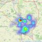 Shipways - Redditch listings heatmap