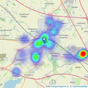 Shipways - Rugby listings heatmap