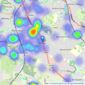 Shipways - Shirley listings heatmap