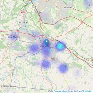 Sibley Pares LLP - Maidstone listings heatmap