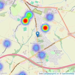 Signature Homes - Birkenshaw listings heatmap