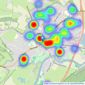 Simmons & Sons - Marlow listings heatmap