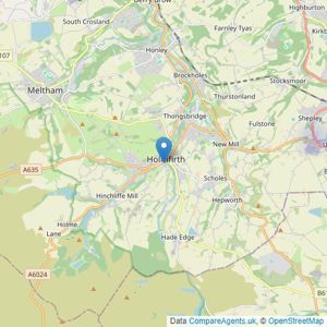 Simon Blyth Estate Agents - Holmfirth listings heatmap