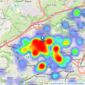 Simon Blyth - Huddersfield listings heatmap