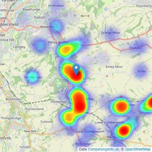 Simon Blyth - Kirkburton listings heatmap