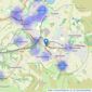 Simple Lettings and Sales - Glossop listings heatmap