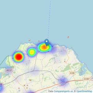 Simpson & Marwick - North Berwick listings heatmap