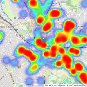 Sinclair Hammelton - Bromley listings heatmap