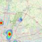 Site Sales - Loughton listings heatmap