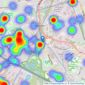 Skitts Estate Agents - Tipton listings heatmap