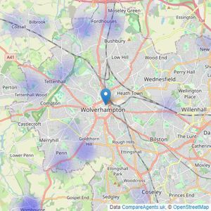 SLADE Property Collective - Wolverhampton listings heatmap