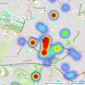 Slades - Winton Banks listings heatmap