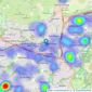 Slater Hogg & Howison - East Kilbride listings heatmap