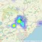 Slater Hogg & Howison - Glenrothes listings heatmap