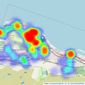 Slater Hogg & Howison - Greenock listings heatmap