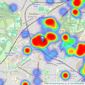 Slater Hogg & Howison - Shawlands, Glasgow listings heatmap