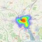 Smart Estate Agent - Exeter listings heatmap