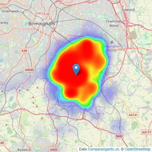 Smart Homes Ltd - Shirley listings heatmap