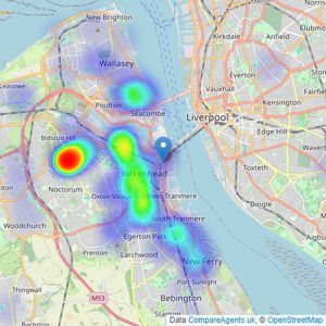 Smith and Sons - Auctions listings heatmap