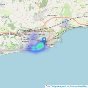 Smith Woolley - Folkestone listings heatmap