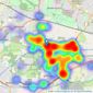 Smoothmove Property - Tyldesley listings heatmap