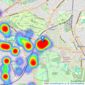 Snellers - Hampton listings heatmap